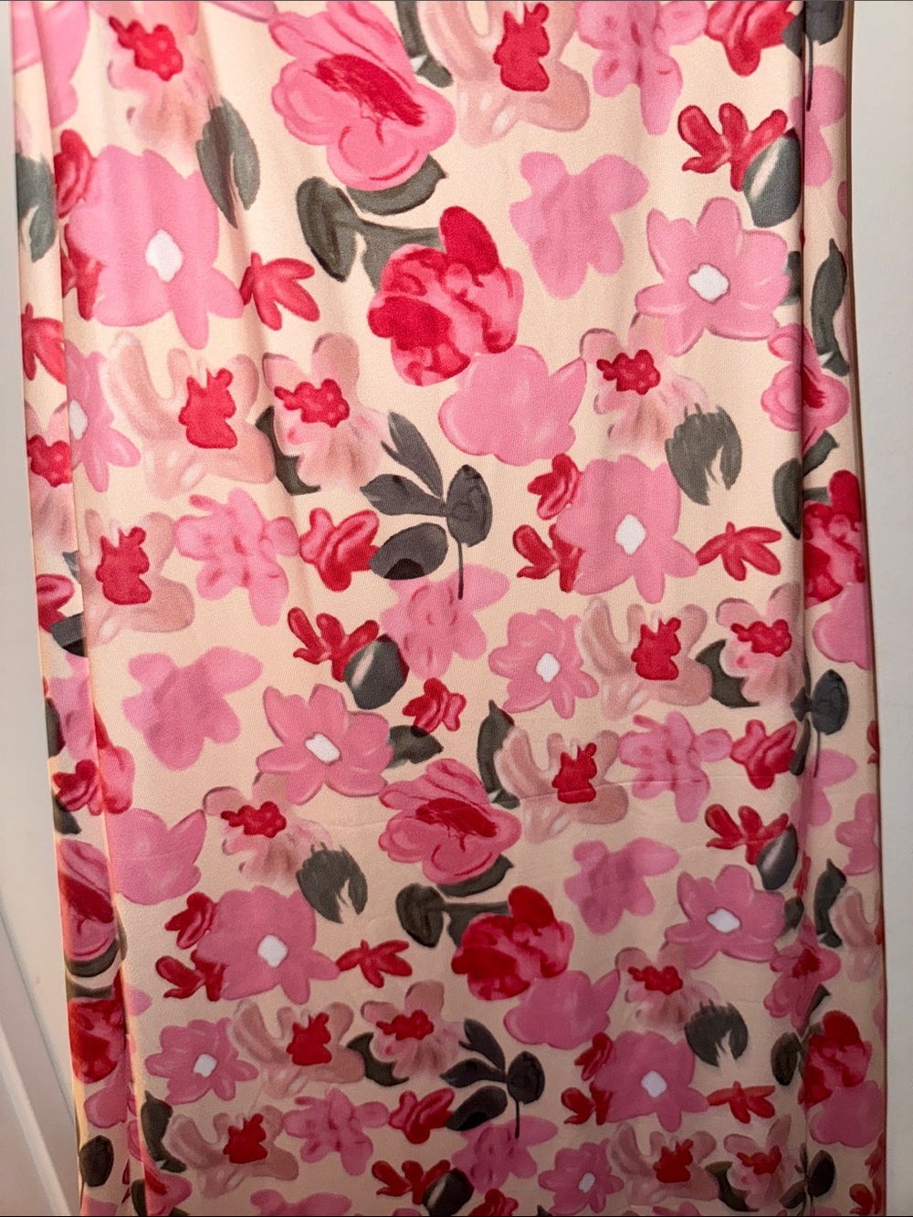 Floral Pink Slip Maxi Dress - Picture 2 of 2